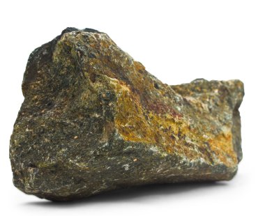 Kızılca granit gri taş (içinde benim po beyaz arka plan üzerinde izole