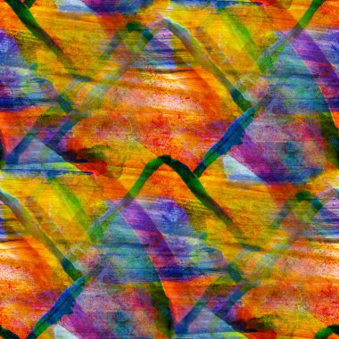 arka planda turuncu, mavi süsleme suluboya resim sorunsuz doku