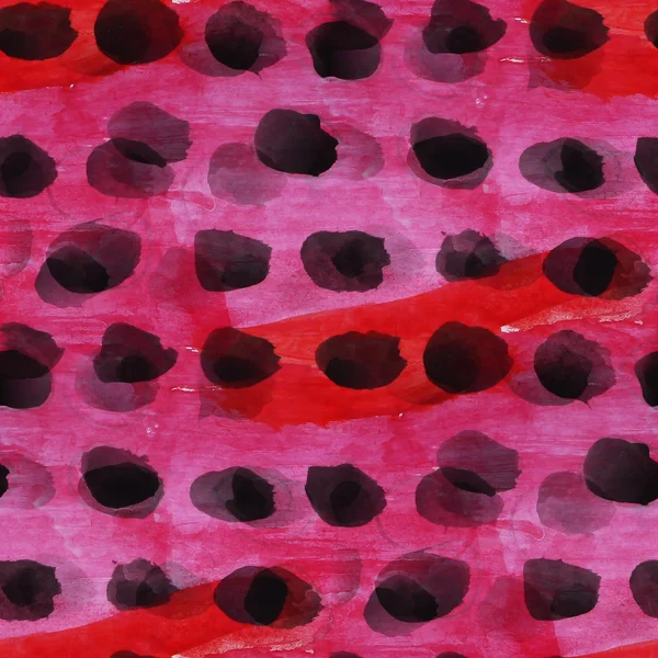 Macro roze, zwarte aquarel naadloze textuur verf vlekken — Stockfoto