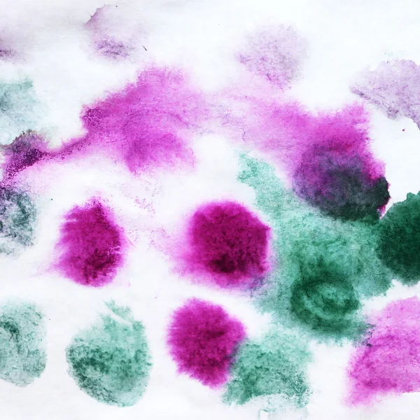 Macro acquerello viola, verde, bianco texture senza cuciture vernice sta — Foto Stock