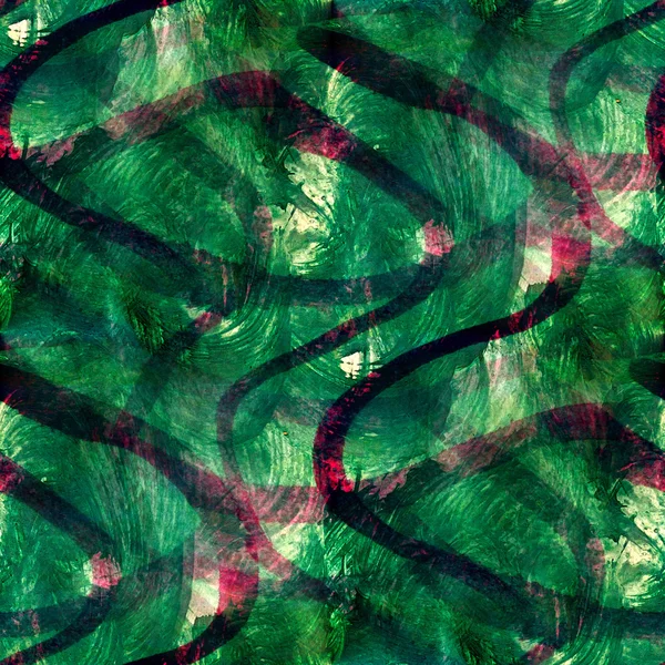 Verde senza cuciture cubismo astratto, arte Picasso texture acquerello w — Foto Stock