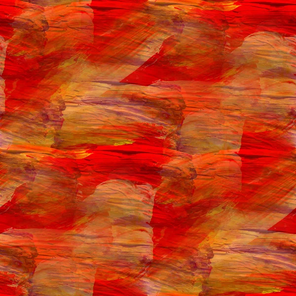 Cubisme sans couture art abstrait orange, rouge texture Picasso waterco — Photo