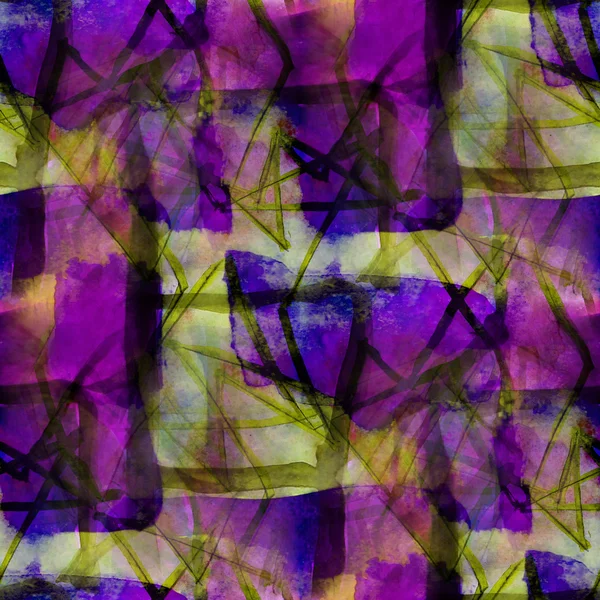 Seamless cubism abstract purple yellow art Picasso texture water — Stock Photo, Image