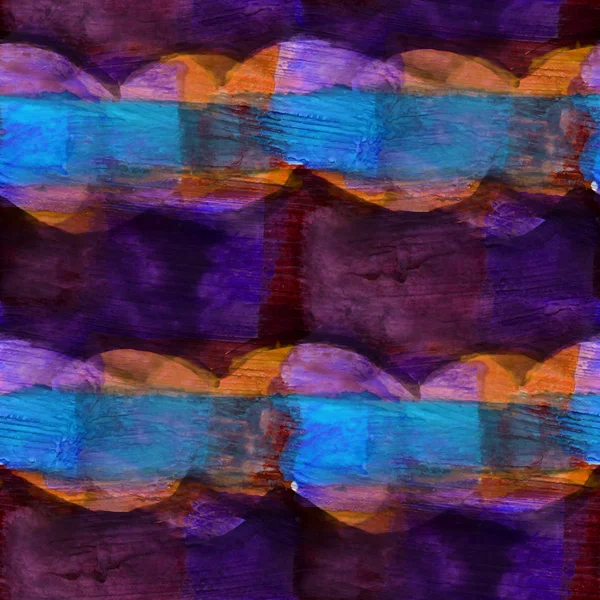 Abstraktní umění bezešvé purpurové, kubismus picasso textury waterc — Stock fotografie