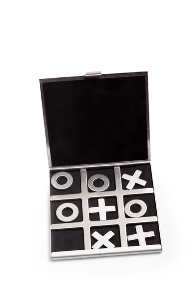 Символы мужской и женской игры крестики-нолики фон — стоковое фото