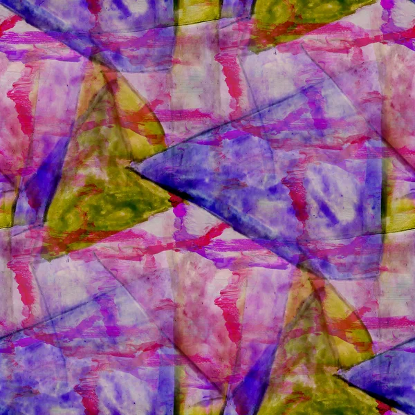 Nahtlose lila, grüne Kubismus abstrakte Kunst Picasso Textur Wasser — Stockfoto