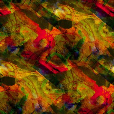 Dikişsiz Kübizm sarı, kırmızı sanat Picasso'nun doku waterco