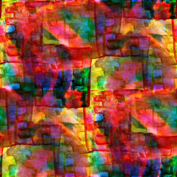 Cubismo sin costuras rojo, verde, amarillo abstracto arte Picasso textura — Foto de Stock