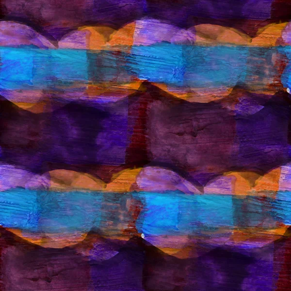 无缝的紫色、 蓝色立体抽象艺术毕加索纹理 waterc — 图库照片