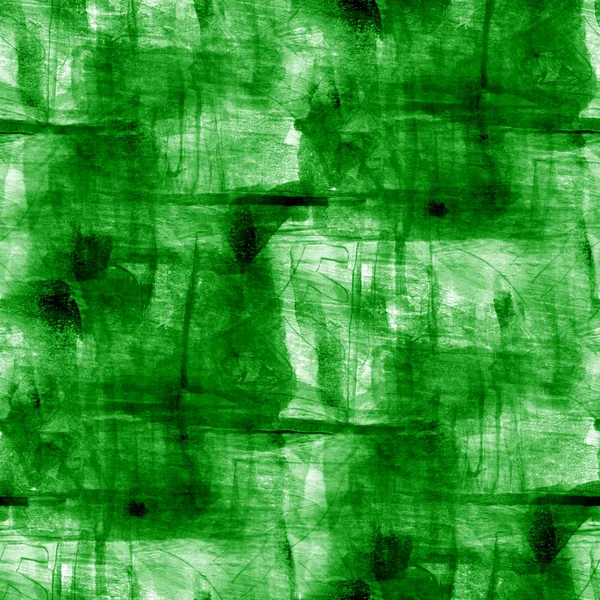 緑のシームレスな抽象的なキュービズム、アート ピカソ テクスチャ、水彩 — ストック写真