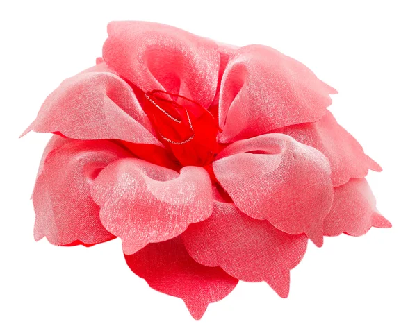 Capelli barrette fiore rosso isolato ritaglio — Foto Stock