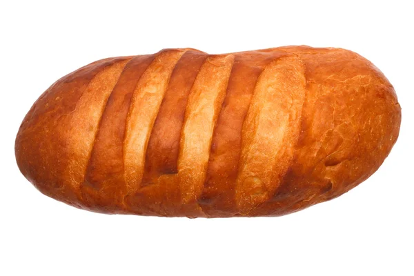 Kenyér ízletes hosszú loaf elszigetelt Vágógörbe — Stock Fotó
