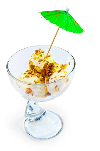Ice cream cup isolated white background — Stock Photo, Image