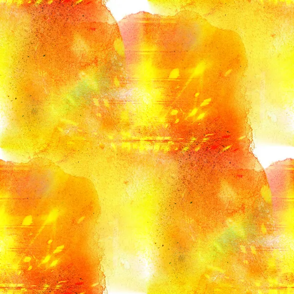 Bezszwowe streszczenie sztuka żółty tła akwarela tapeta tekstura — Zdjęcie stockowe