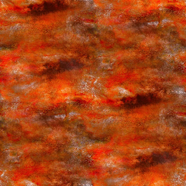 Macro orange, brown stains, watercolor seamless texture paint wa — Stock Photo, Image