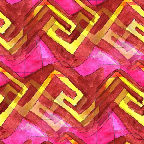Makro plamy różowy, żółty, akwarela tekstura ornament — Zdjęcie stockowe