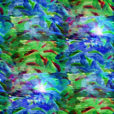 soyut vintage mavi, yeşil avant-garde suluboya sorunsuz tex