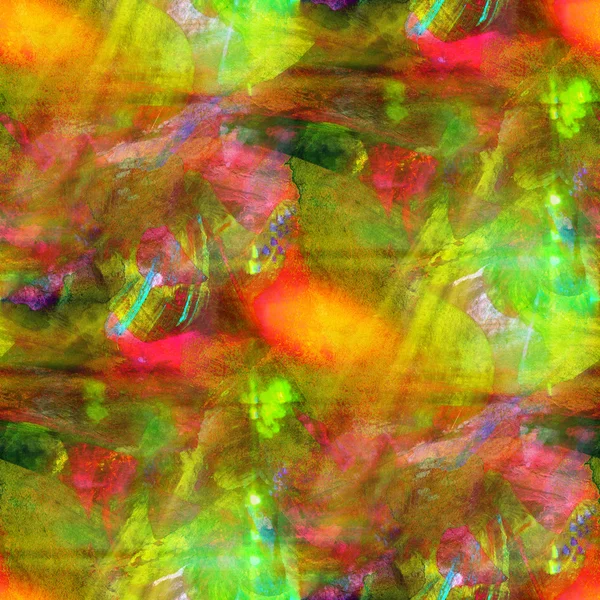 Textura abstracta color rojo transparente, fondo verde acuarela —  Fotos de Stock