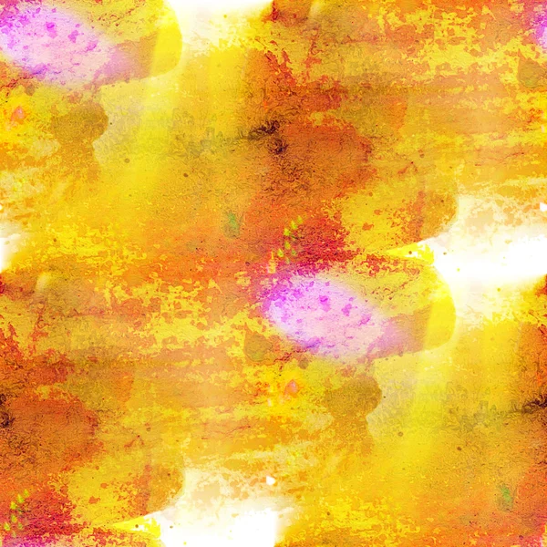 Arte sem costura cor amarela fundo aquarela água textura ab — Fotografia de Stock