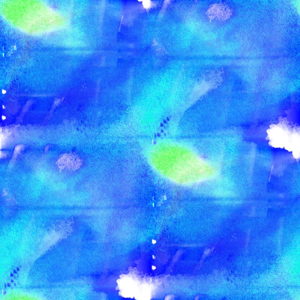 Färg konst sömlös blå bakgrund akvarell vatten konsistens abst — Stockfoto