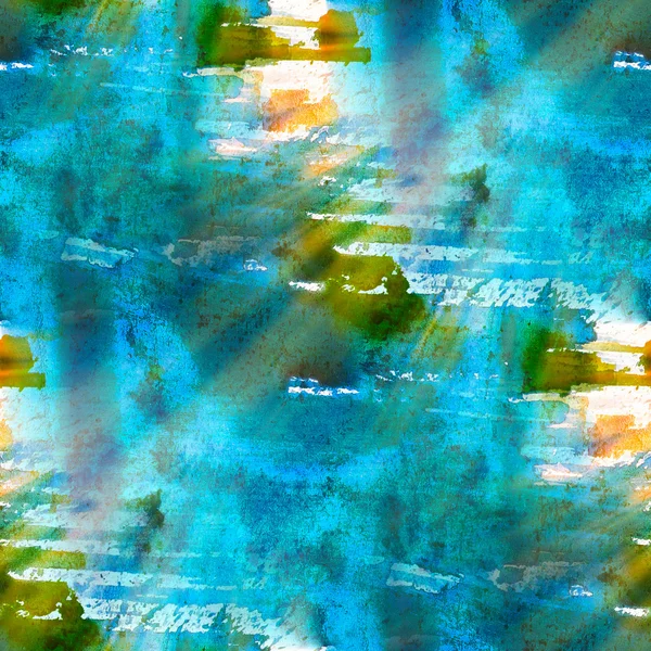 グランジ ブルー グリーン テクスチャ、水彩画のシームレスな b — ストック写真
