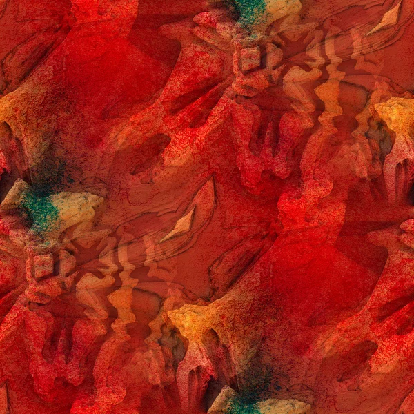 Sztuka tekstura czerwony akwarela — Zdjęcie stockowe