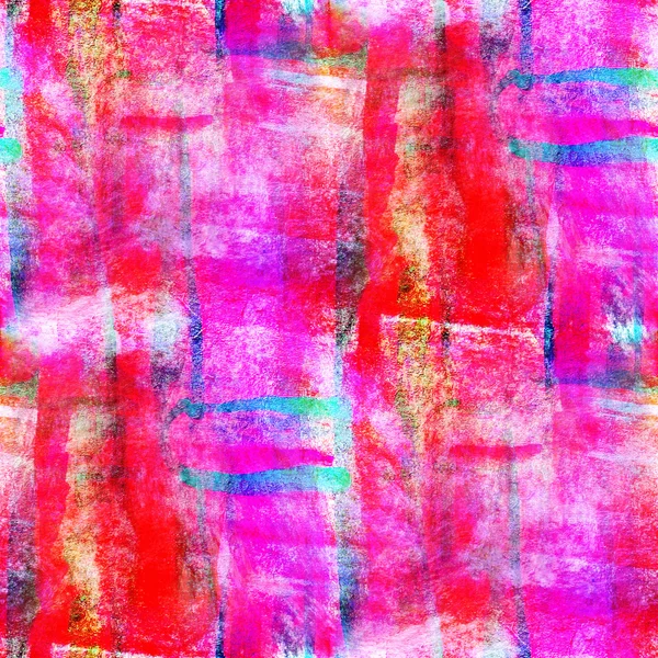 Abstracto avant-garde rojo, rosa, azul sin costura wallpaper watercol — Foto de Stock