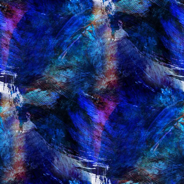 Abstracto vanguardista sin costuras fondo de pantalla azul acuarela arte mano — Foto de Stock