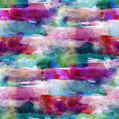 Dikişsiz kırmızı, yeşil duvar kağıdı suluboya soyut avant-garde ar