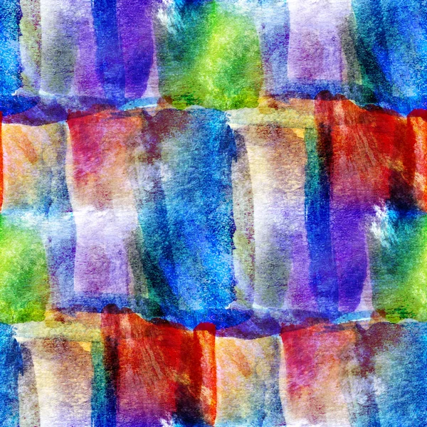 Blå, grön, röd, cell sömlös bakgrund akvarell abstrakt av — Stockfoto
