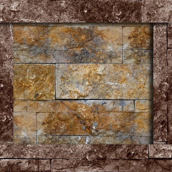 新设计的现代棕色墙装饰花岗岩背景 st — 图库照片