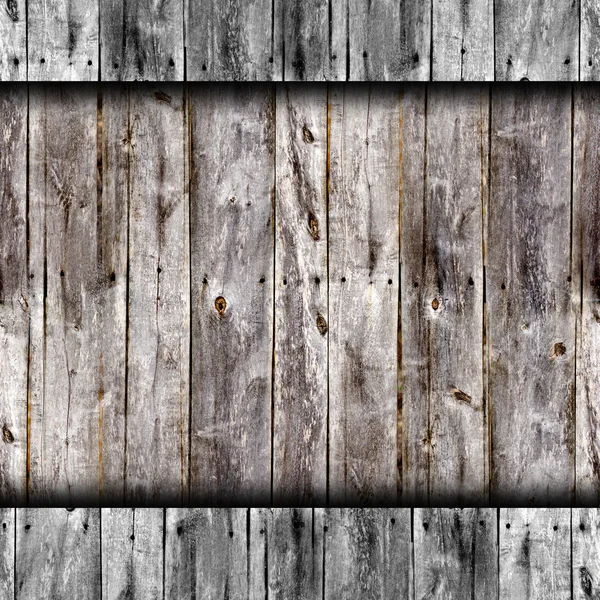シームレスな古い灰色の塀のボードの木目テクスチャ — ストック写真
