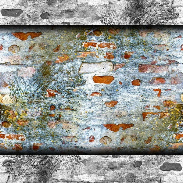 Parede de tijolo de textura sem costura com molde — Fotografia de Stock