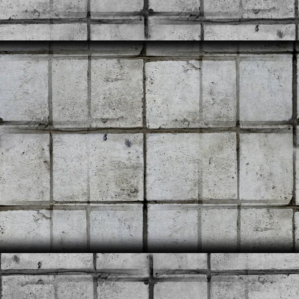 Senza soluzione di continuità grigio carta da parati texture pietra muro vecchio backgroun crepa — Foto Stock