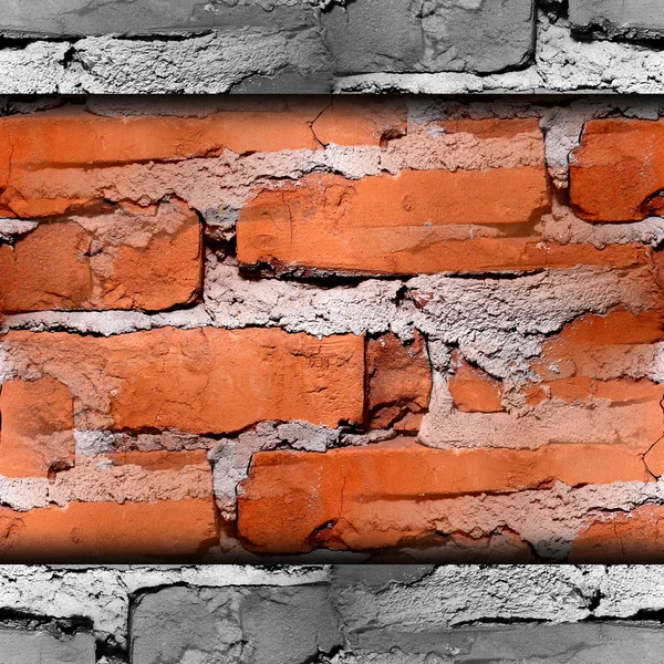 Texture red brick wall wallpaper for your message — Stock Photo, Image