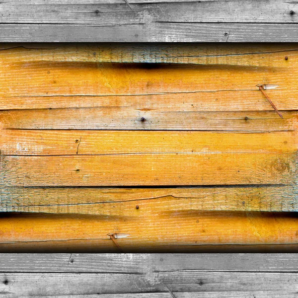 Textuur houten hek oude gele achtergrond uw bericht wallpape — Stockfoto