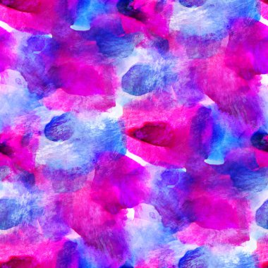 Sanat pembe, mavi el boya arka planda kesintisiz duvar kağıdı watercol