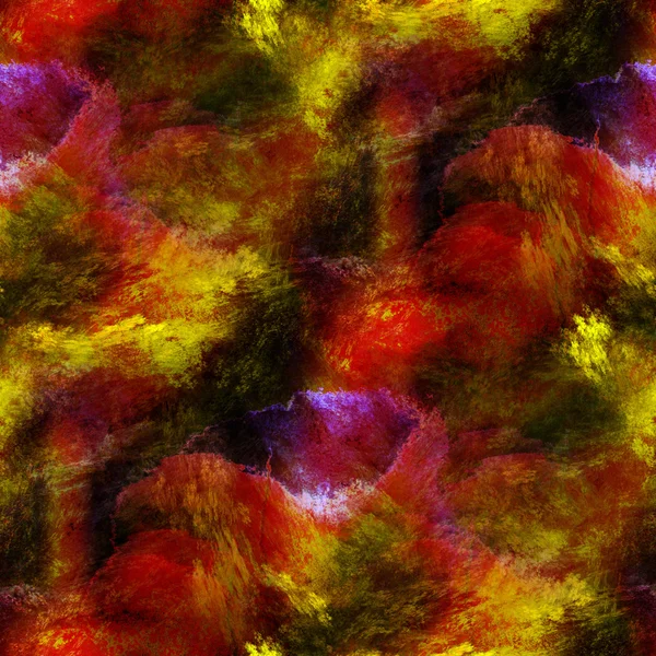 Абстрактные желтые, красные фактурные акварельные кисти. — стоковое фото