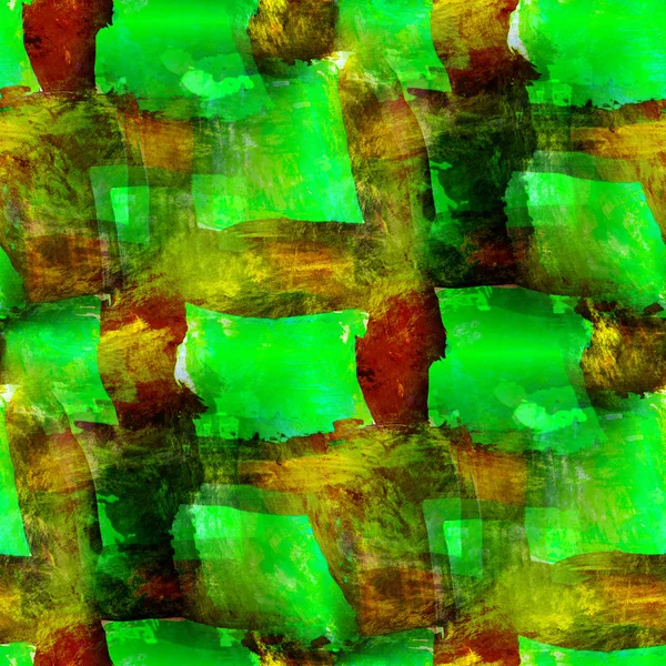 Akwarela tekstury streszczenie bezszwowe ornament zielony, brązowy, netto — Zdjęcie stockowe