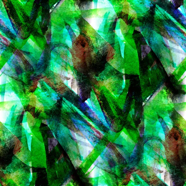 Handfarbe Hintergrund nahtlose Tapete grün Aquarell braun — Stockfoto