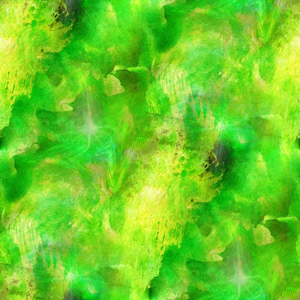 Hand van verf groene achtergrond kunst naadloze achtergrond aquarel br — Stockfoto