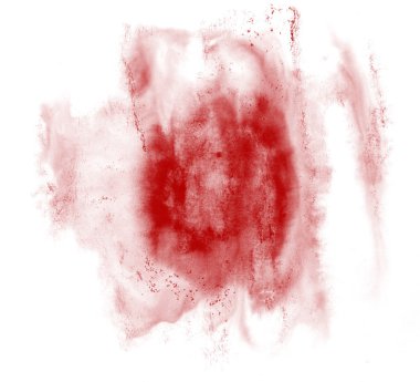 Kontur boya rengi kırmızı soyut su suluboya fırçası splatters