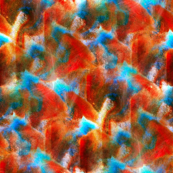 Farbe Hand Hintergrund nahtlos rot, blau Kunst Tapete Aquarell — Stockfoto