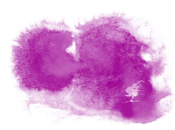 Pintura traço respingos cor aquarela abstrato roxo água br — Fotografia de Stock