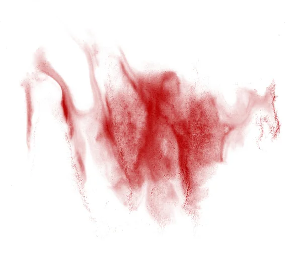 Stroke paint splatters color red watercolor abstract water brush — Stock Photo, Image