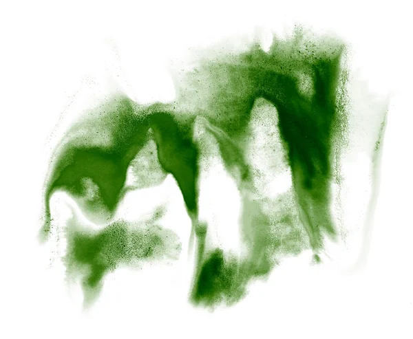 Stroke paint splatters color watercolor abstract green water bru — Stock Photo, Image