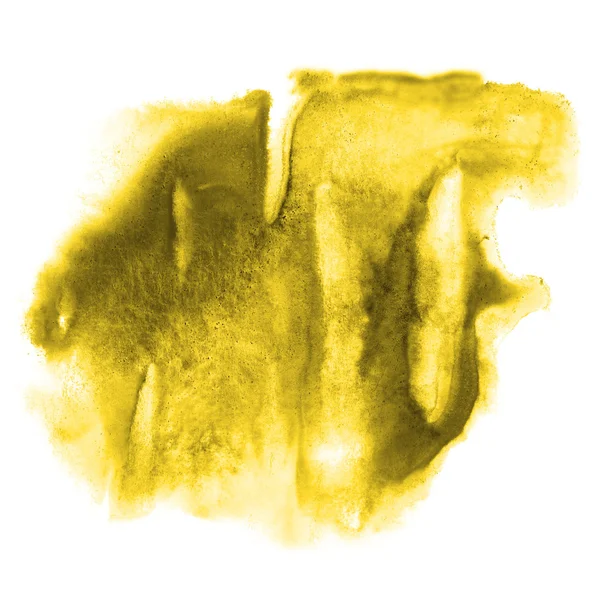 Vernice colpo schizza colore acquerello astratto giallo, nero w — Foto Stock