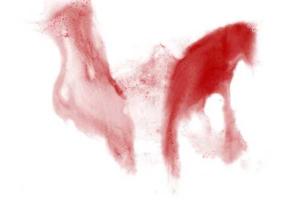 Stroke paint splatters red color watercolor abstract water brush — Stock Photo, Image