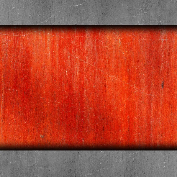 Rojo, pintura, oxidado viejo fondo de hierro pared grunge tela abstrac — Foto de Stock