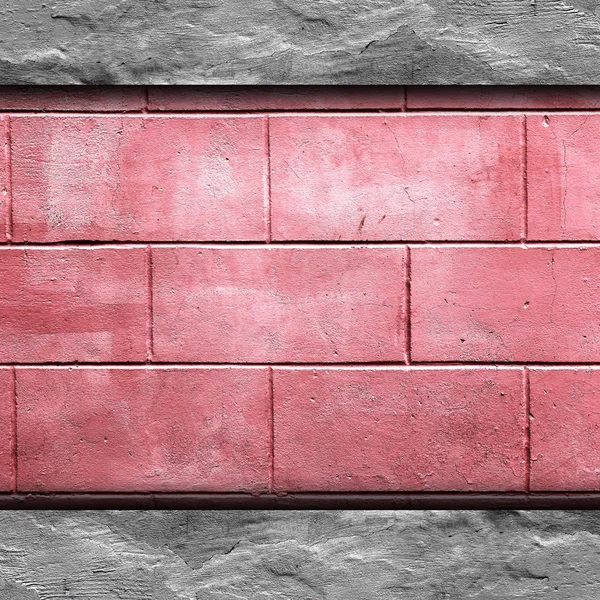 Texture block red brick wall wallpaper for your message — Stock Photo, Image